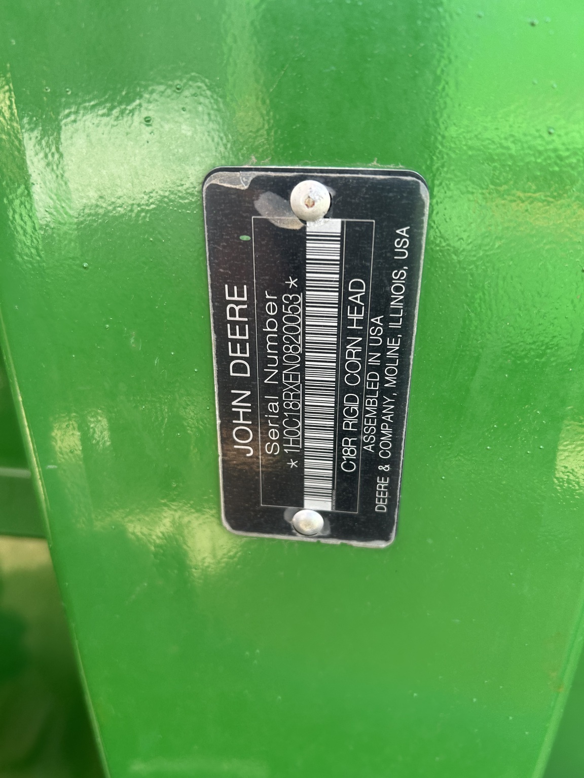 2022 John Deere C18R Corn Head