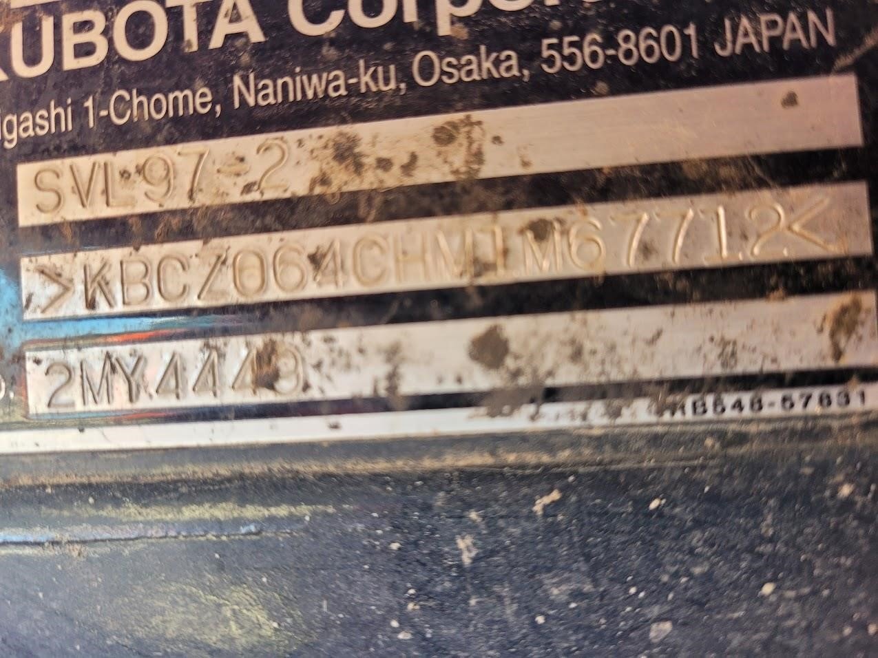 2022 Kubota SVL97-2 Skid Steer