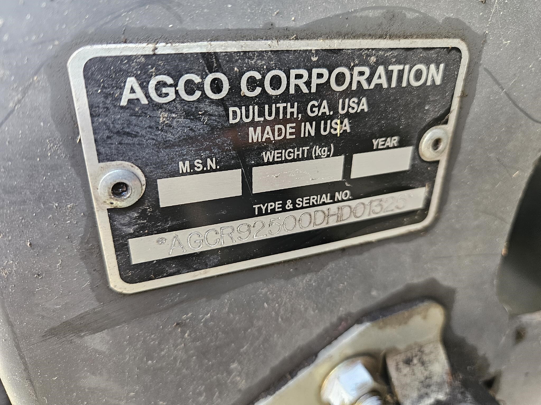 2012 AGCO 9250 Platform
