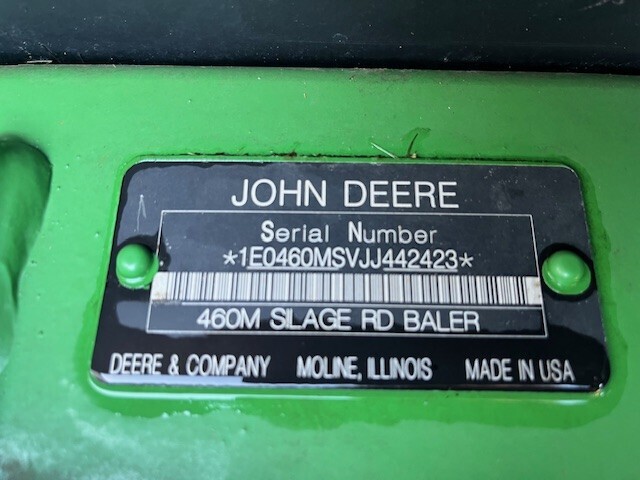 2018 John Deere 460M Round Baler