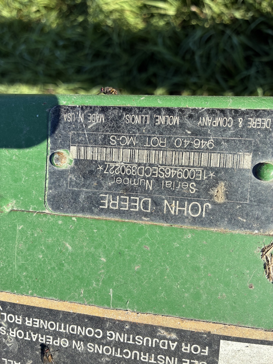 2013 John Deere 946 Mower Conditioner
