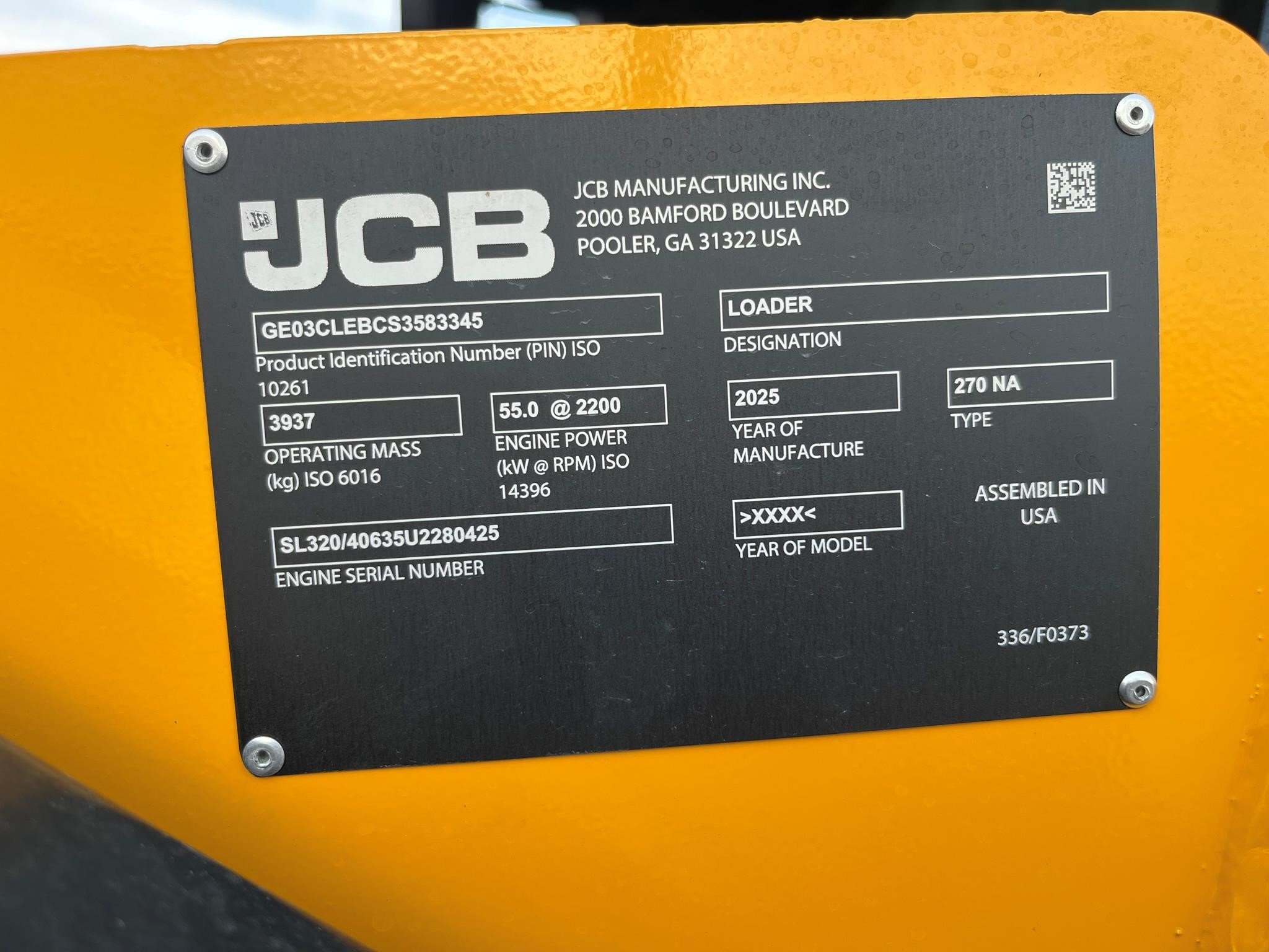 2025 JCB 270 Skid Steer