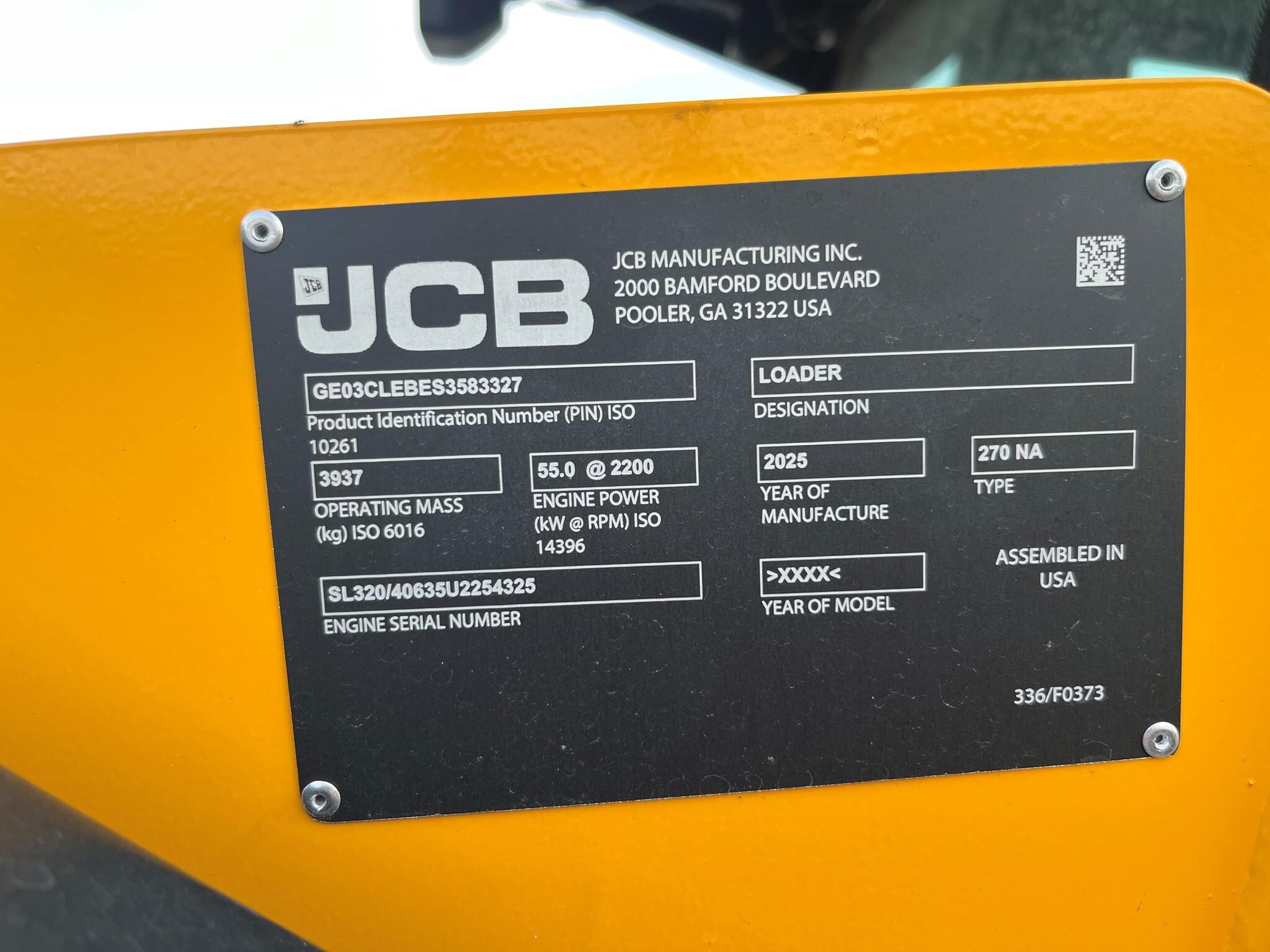 2025 JCB 270 Skid Steer