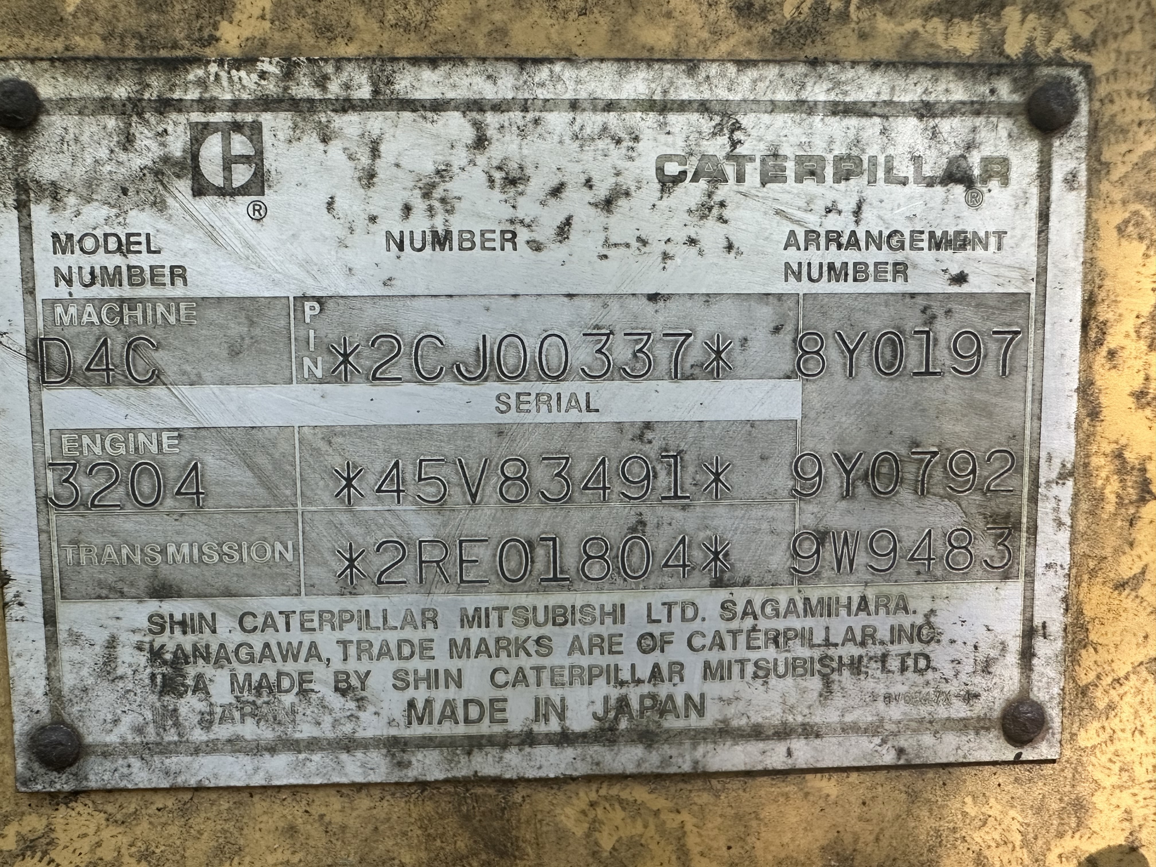 1988 Caterpillar D4C LGP Dozer
