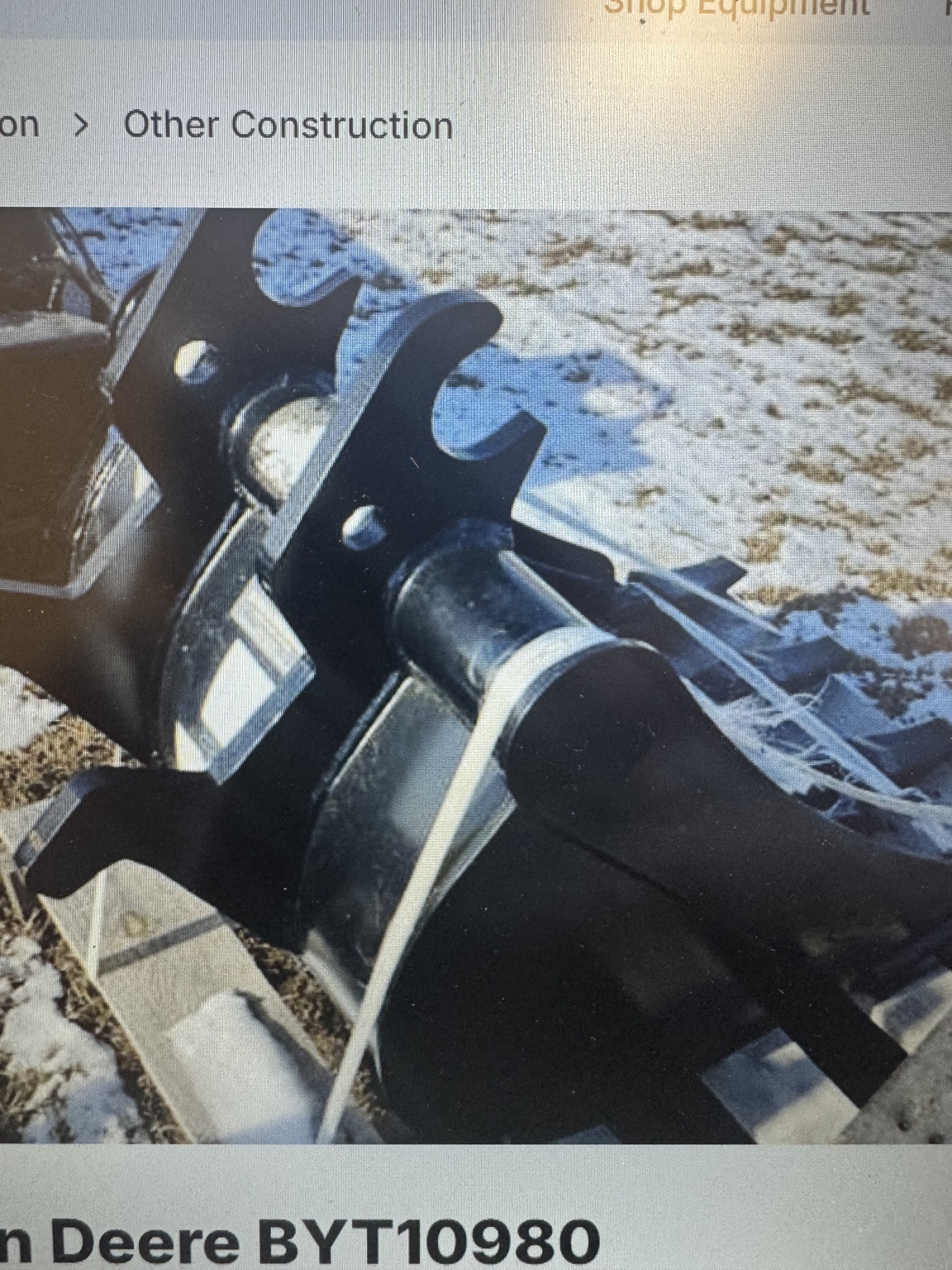 2025 John Deere BYT10980 Backhoe and Excavator Attachment