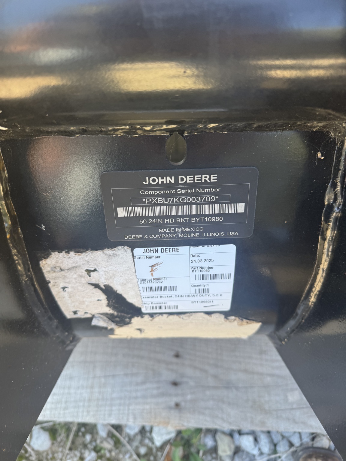 2025 John Deere BYT10980 Backhoe and Excavator Attachment