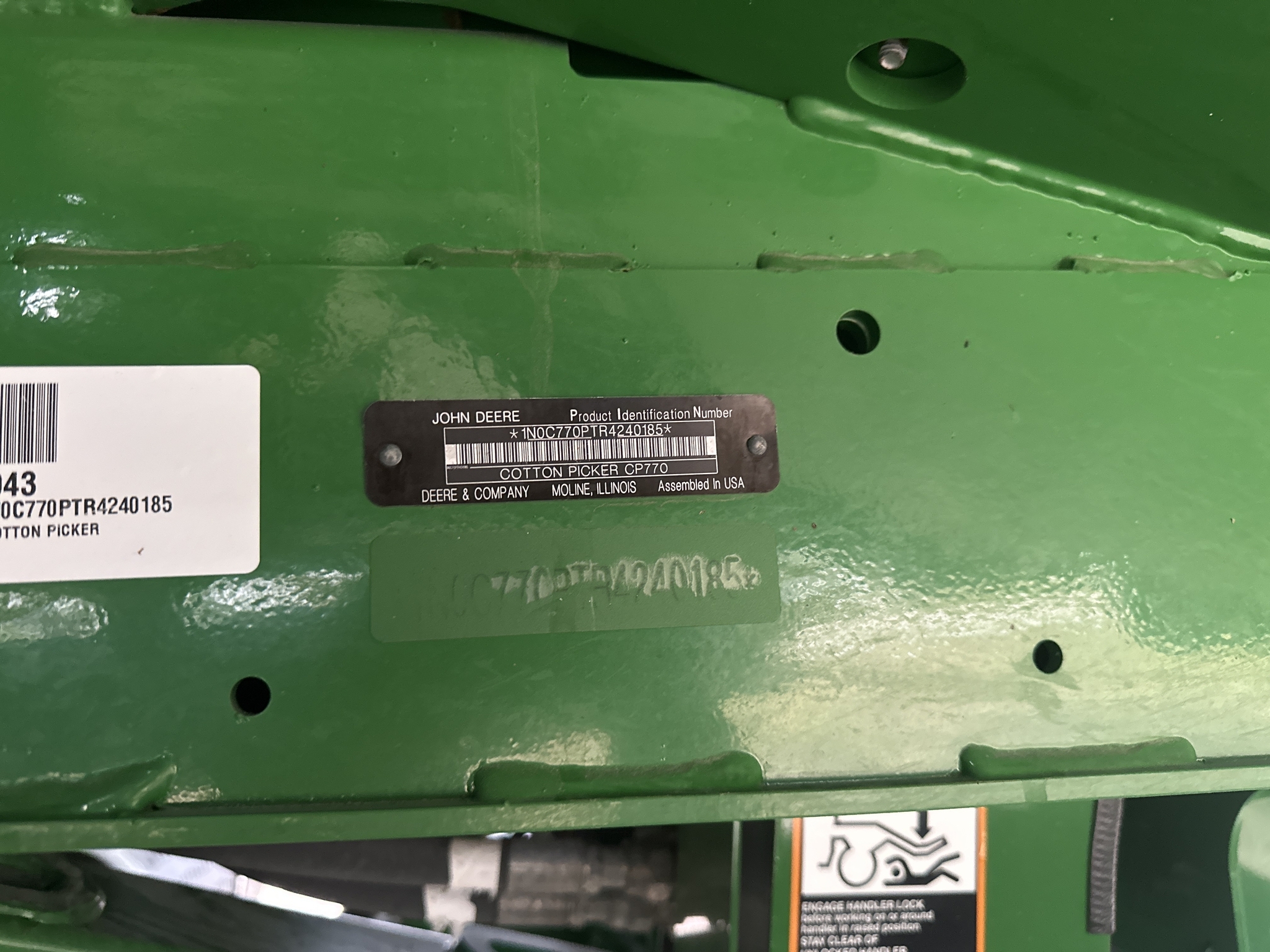 2024 John Deere CP770 Cotton Equipment