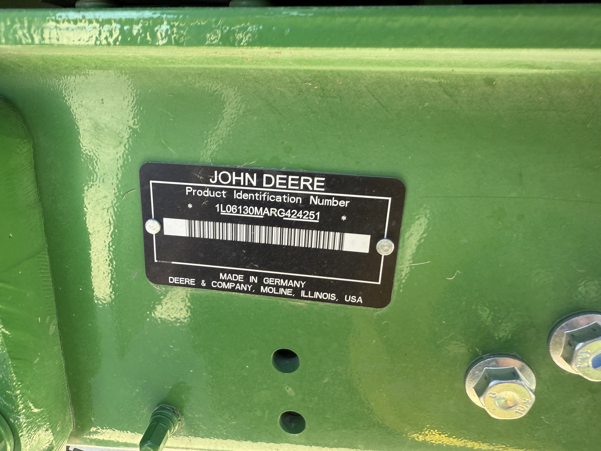 2024 John Deere 6130M Tractor