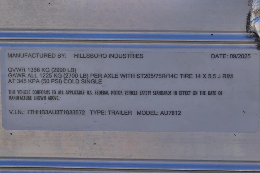 2026 Hillsboro AU7812 Flatbed Trucks/Trailer