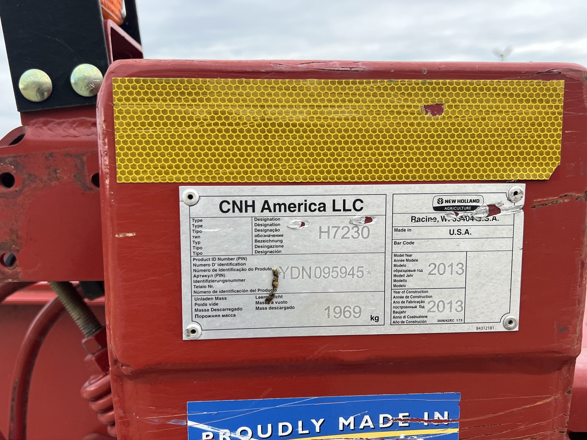 2013 New Holland H7230 Mower Conditioner
