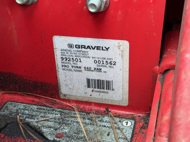 2022 Gravely Pro Turn 460 Lawn Mower