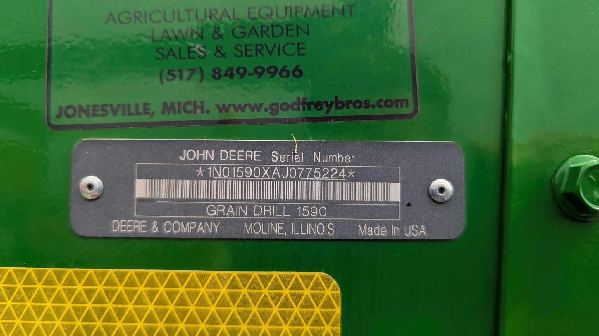 2018 John Deere 1590 Drill