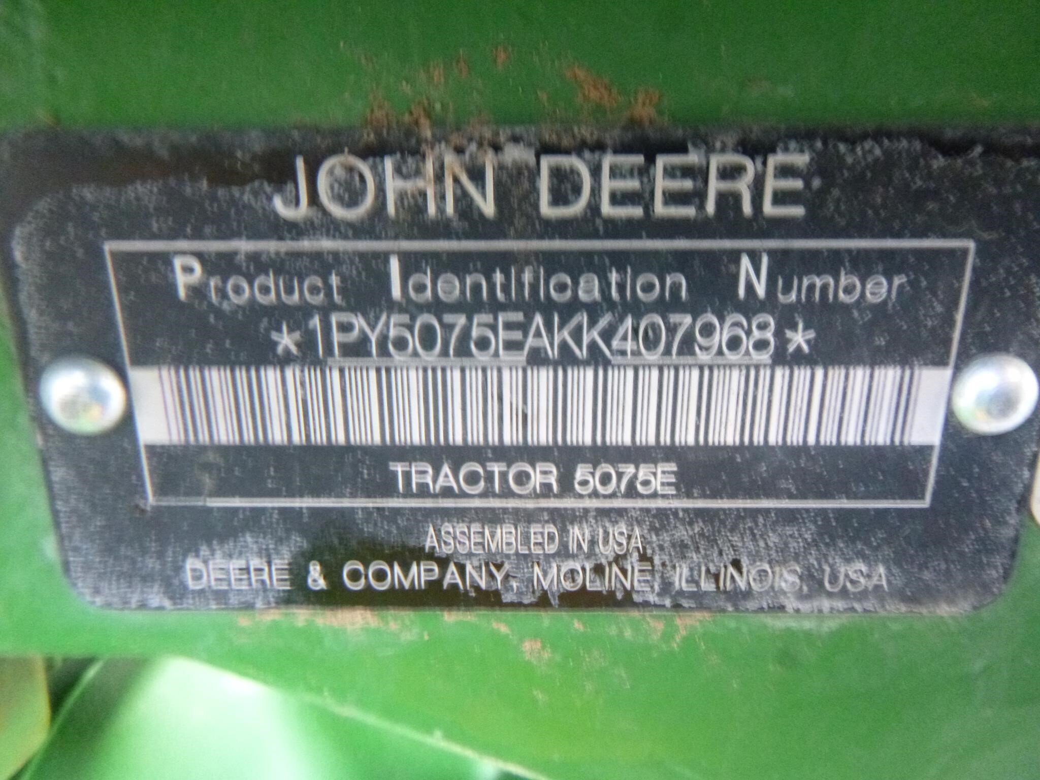 2019 John Deere 5075E Tractor