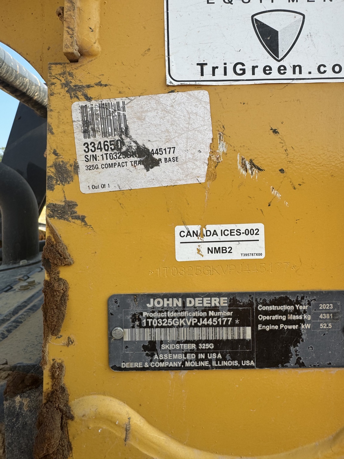 2023 Deere 325G Skid Steer