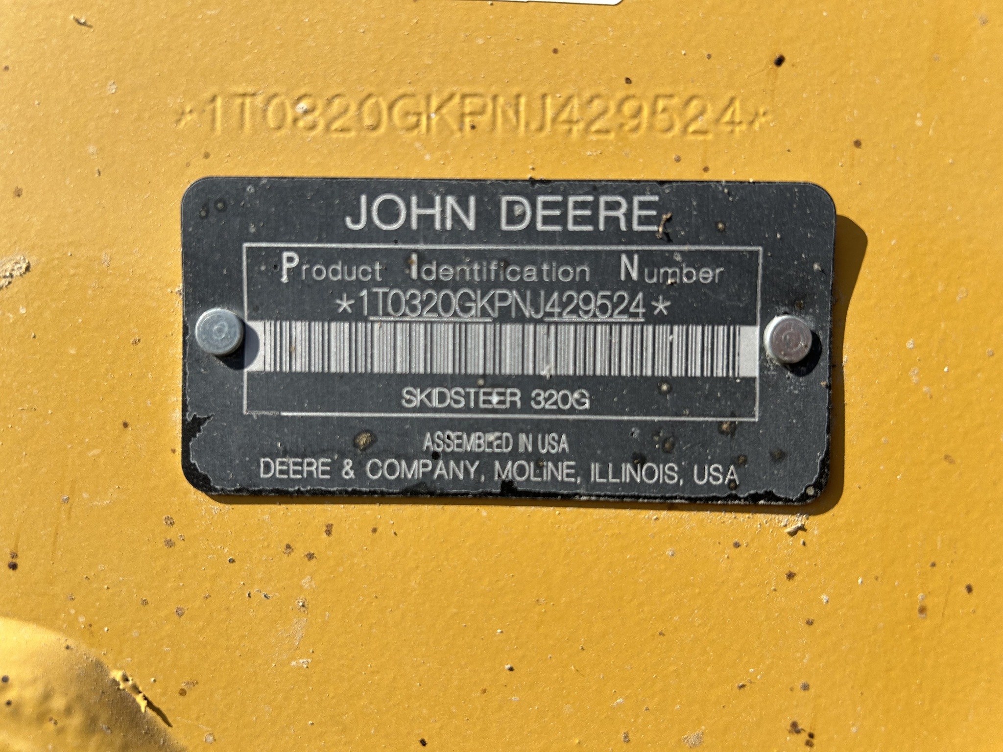 2022 Deere 320G Skid Steer