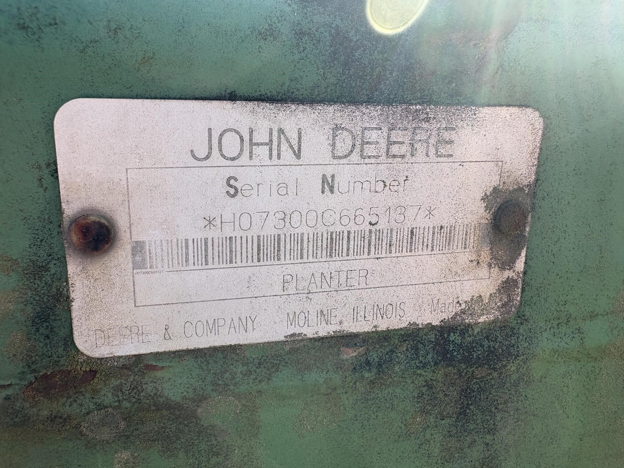 1995 John Deere 7300 Planter