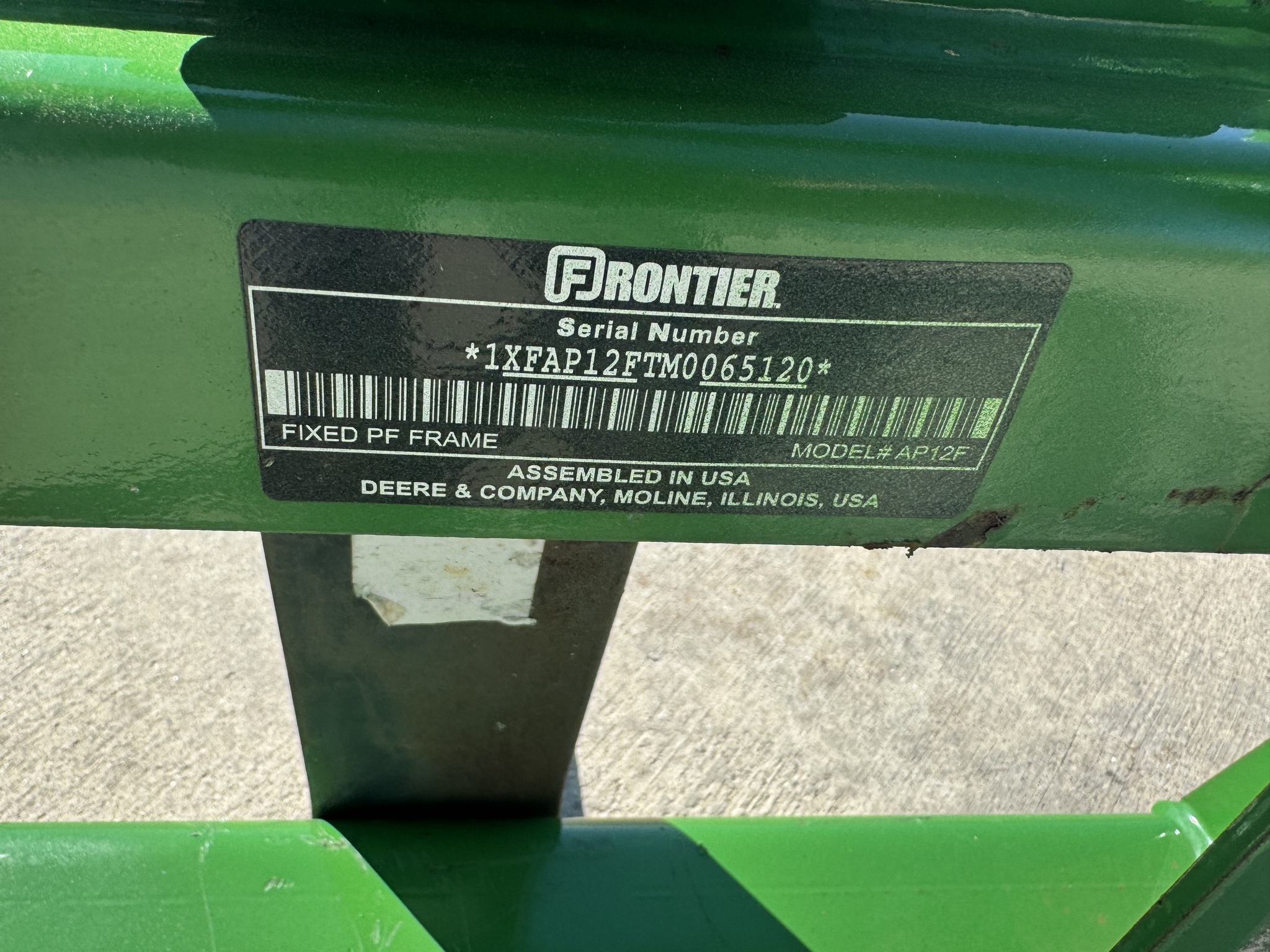 2022 Frontier AP12F Loader and Skid Steer Attachment