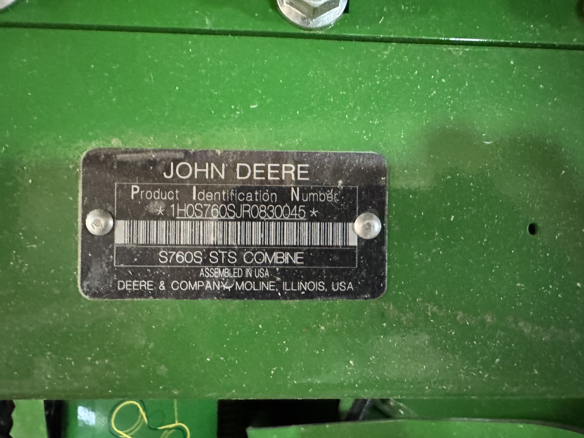 2024 John Deere S760 Combine