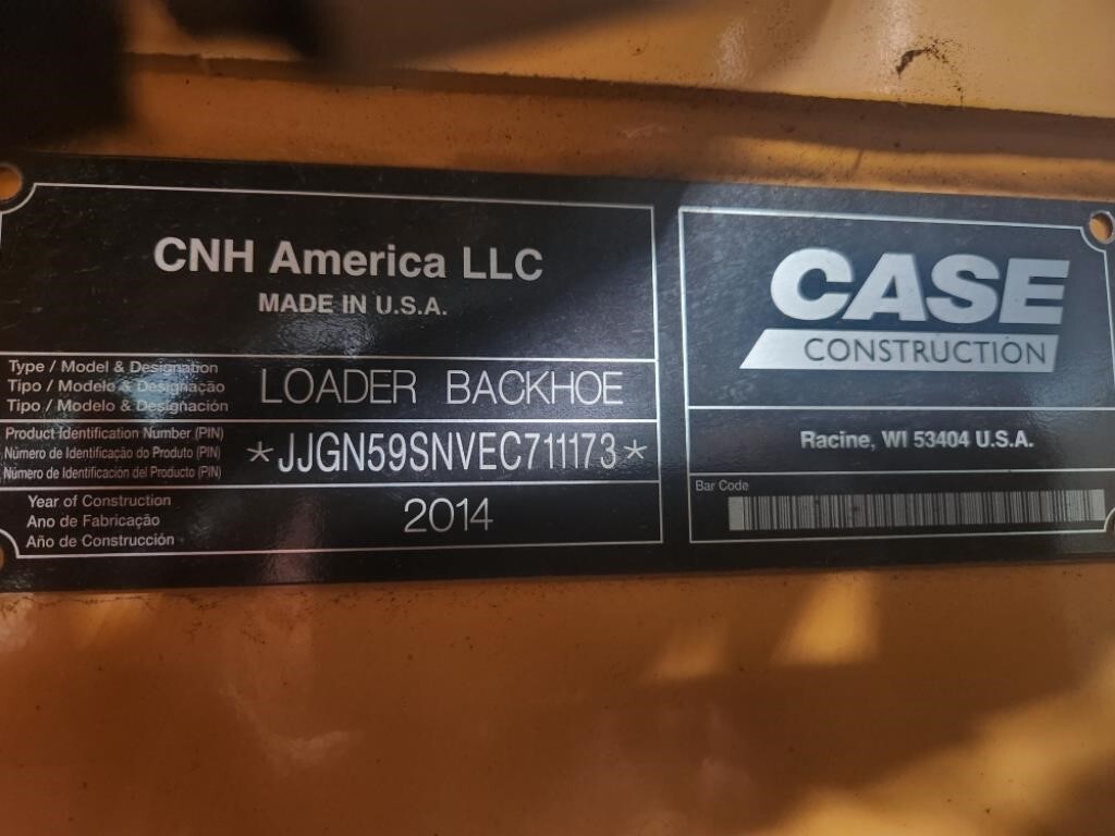 2014 Case 590SN Backhoe