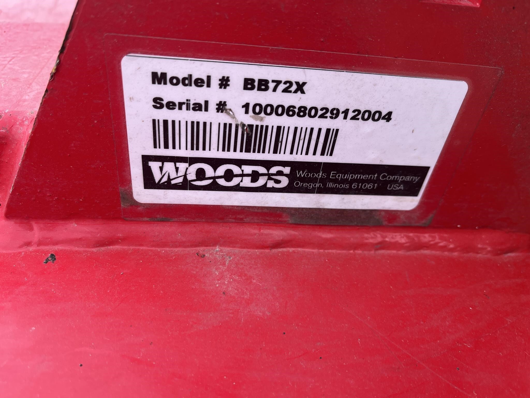  Woods BB72 Rotary Cutter