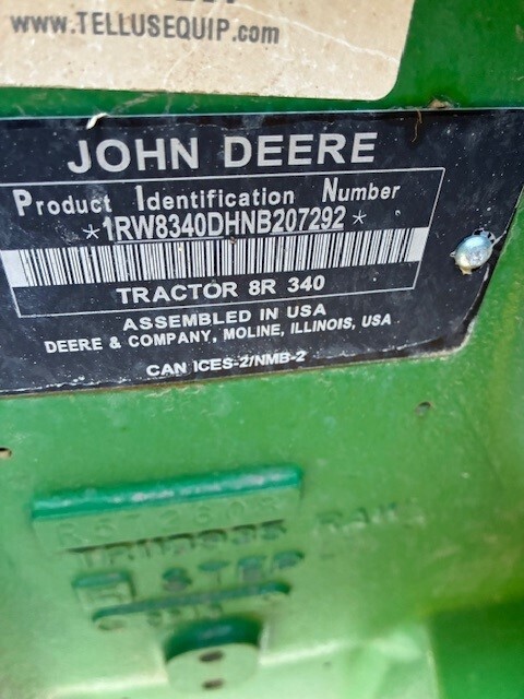 2023 John Deere 8R 340 Tractor