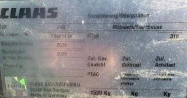 2020 Claas DISCO 3600FRC MOVE Disk Mower