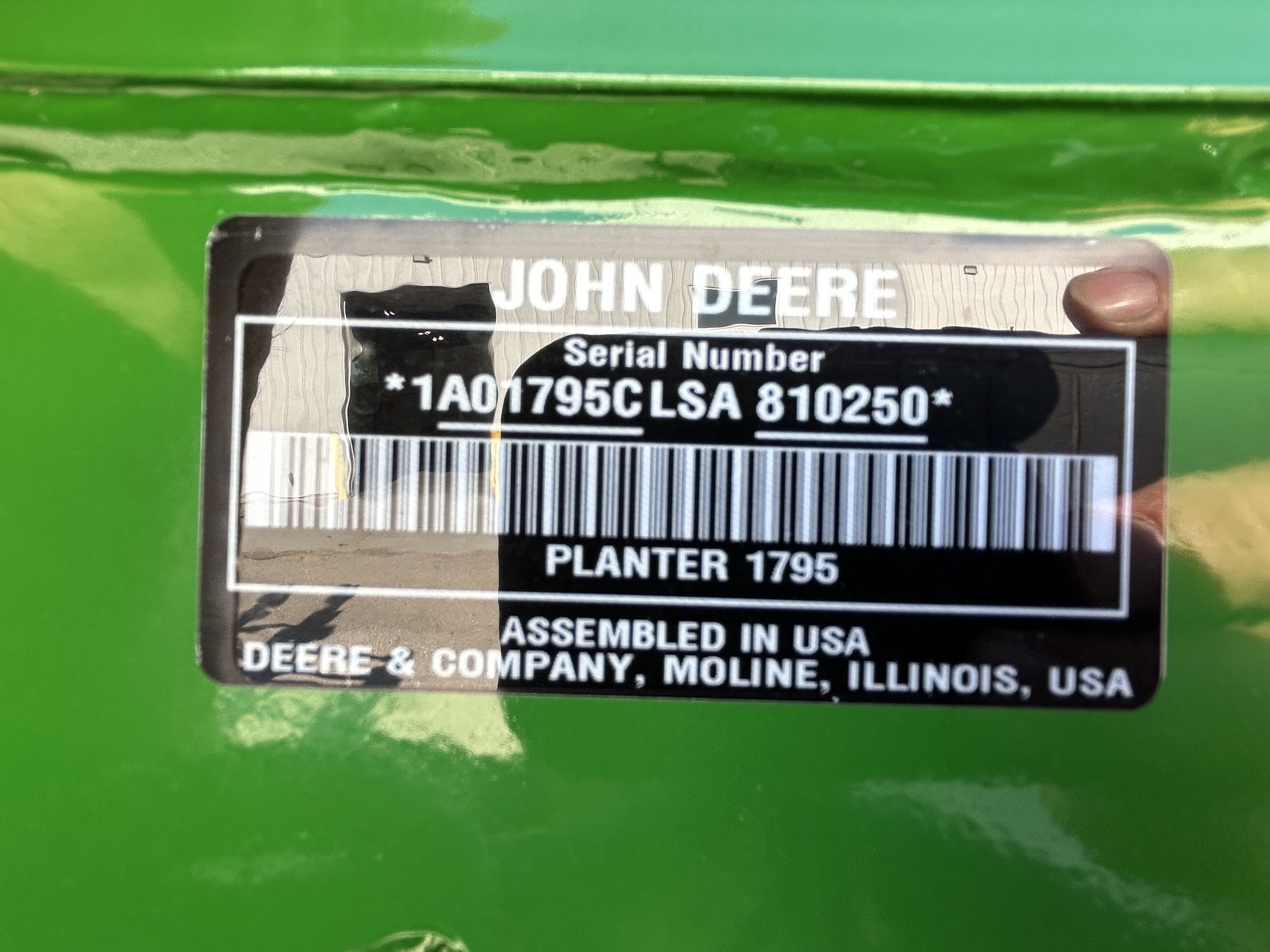 2025 John Deere 1795 Planter