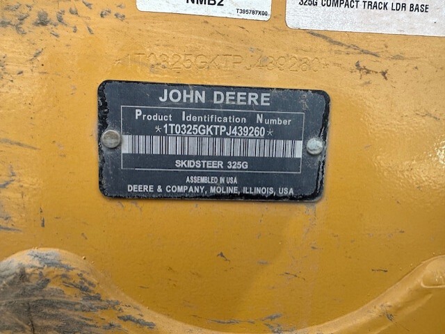 2023 Deere 325G Skid Steer