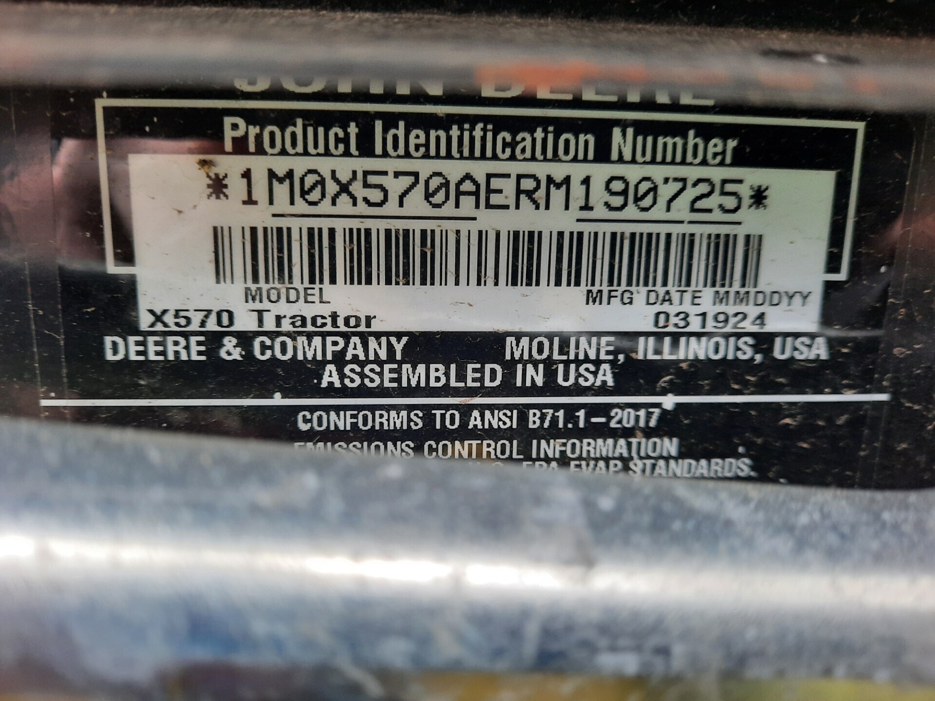 2024 John Deere X570 Lawn Mower