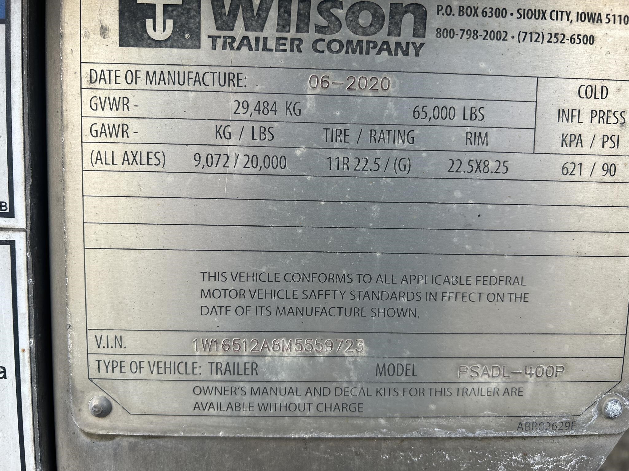 2021 Wilson PSADL-400P Livestock Trailer