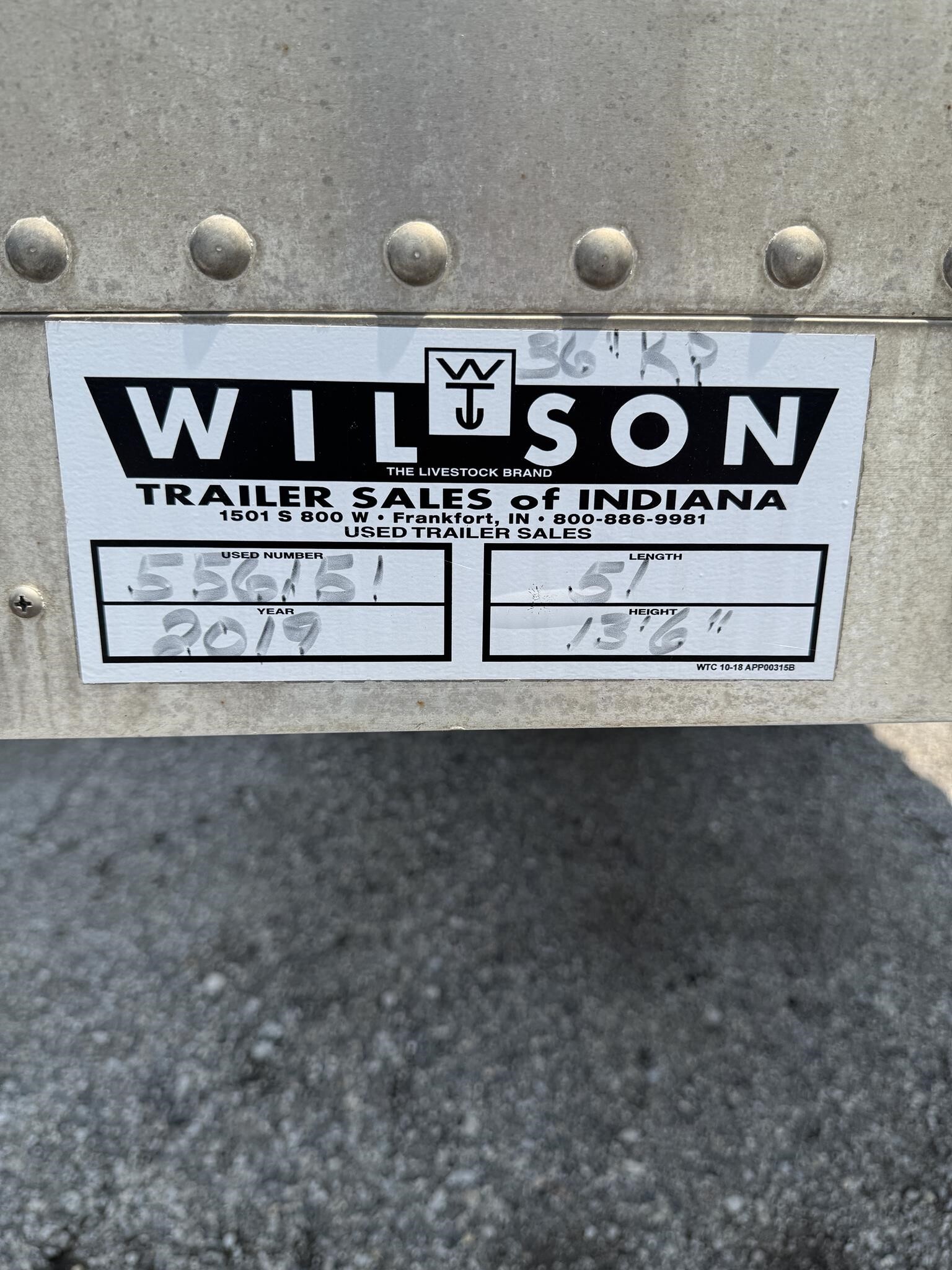 2019 Wilson PSADL-400P Livestock Trailer