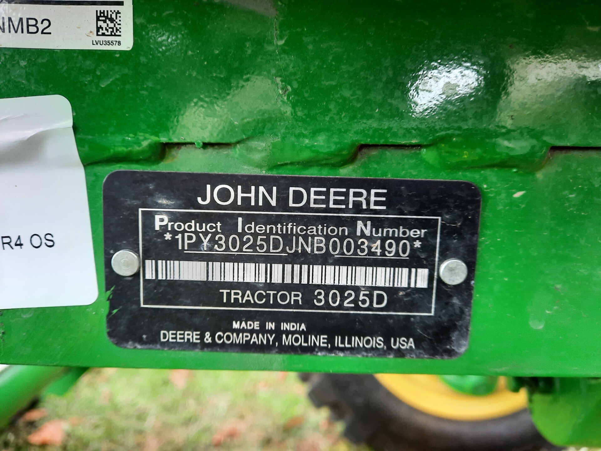 2022 John Deere 3025D Tractor