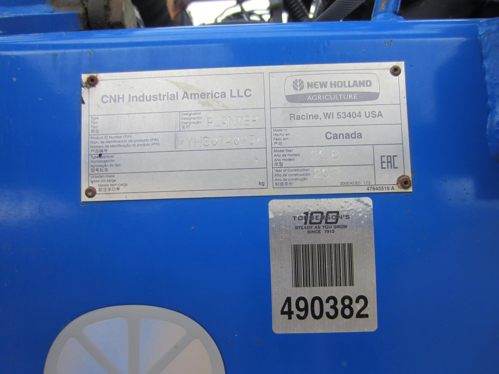 2018 New Holland P2060 Air Seeder