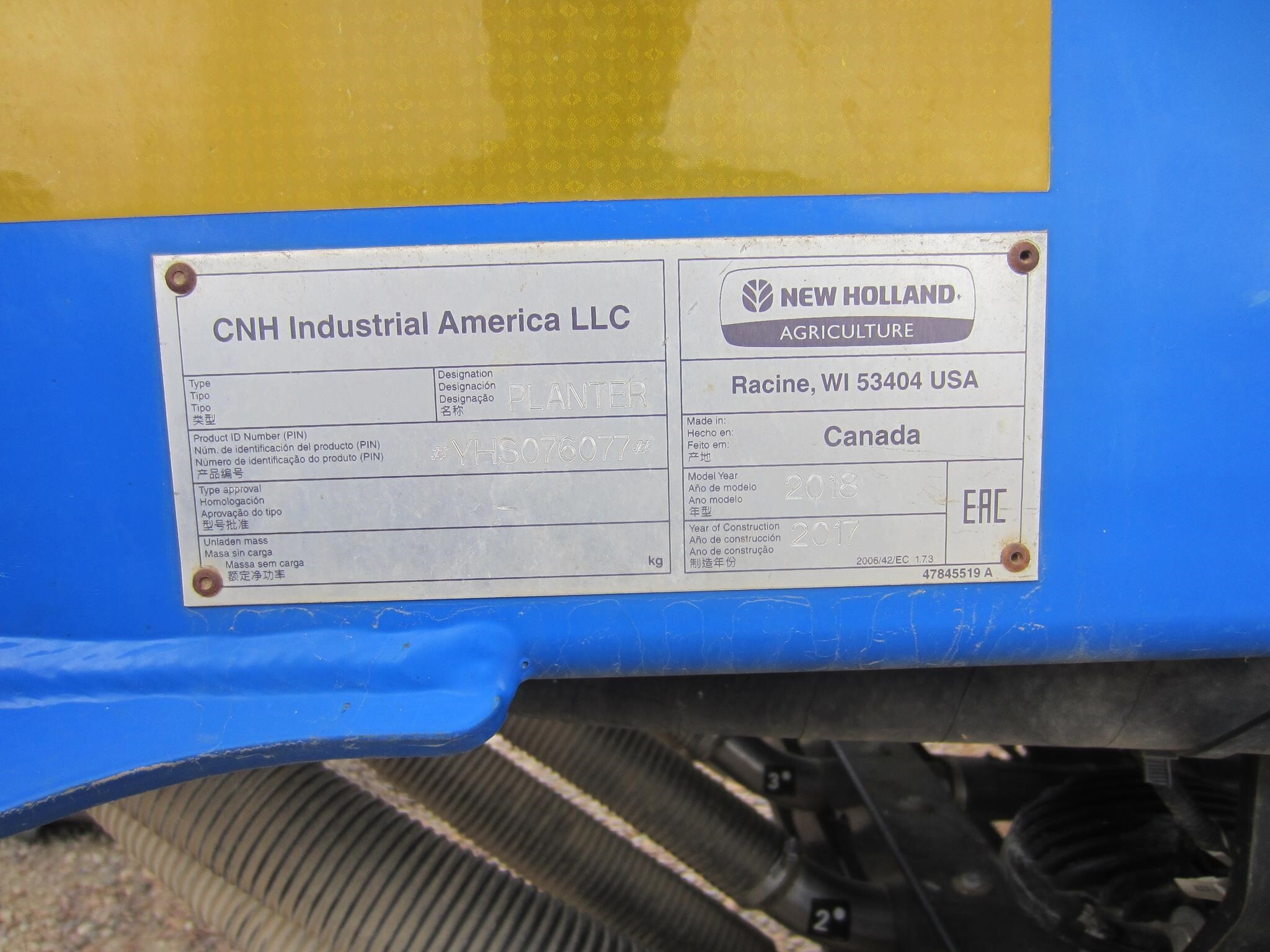 2018 New Holland P2060 Air Seeder