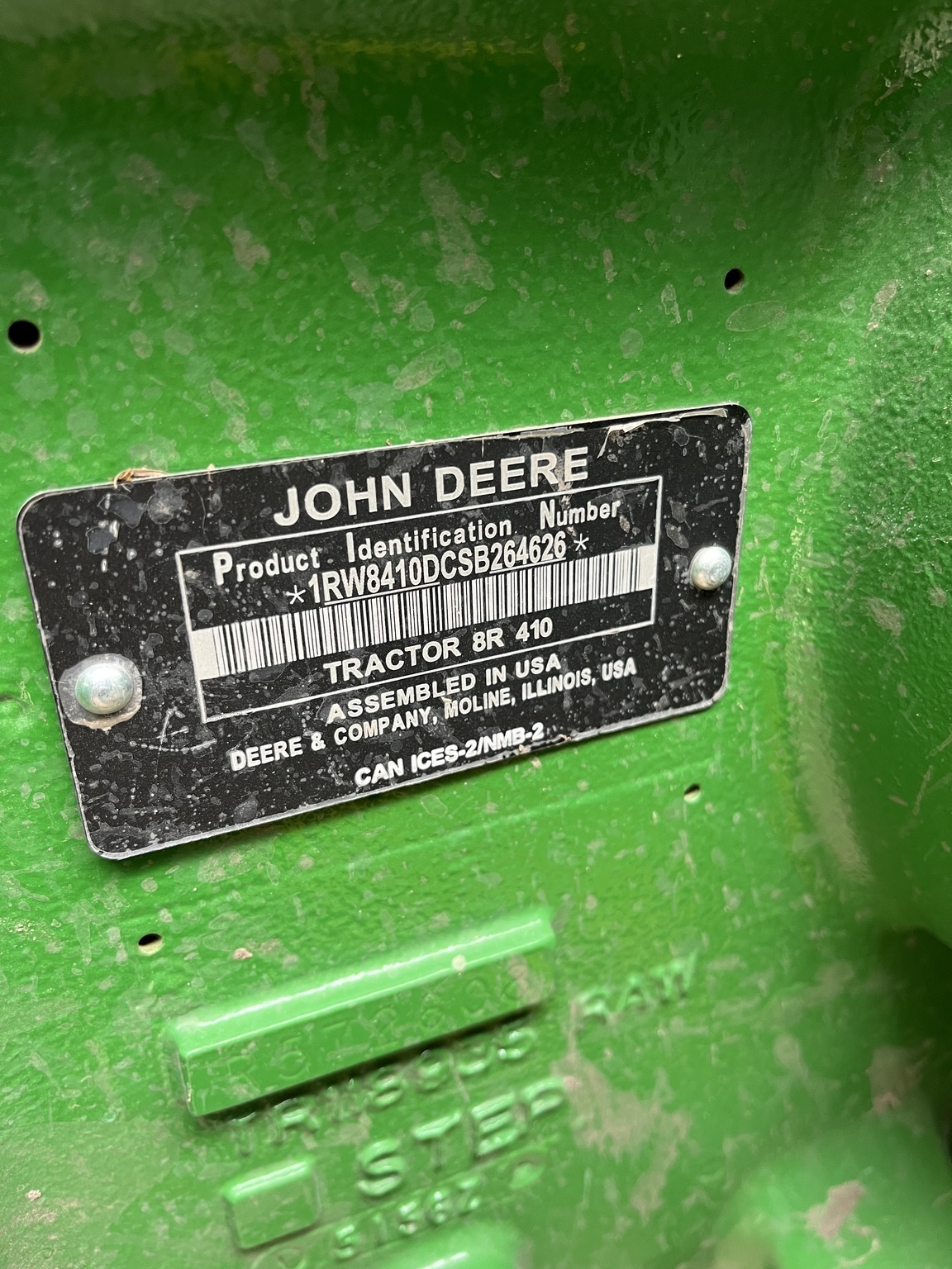 2025 John Deere 8R 410 Tractor