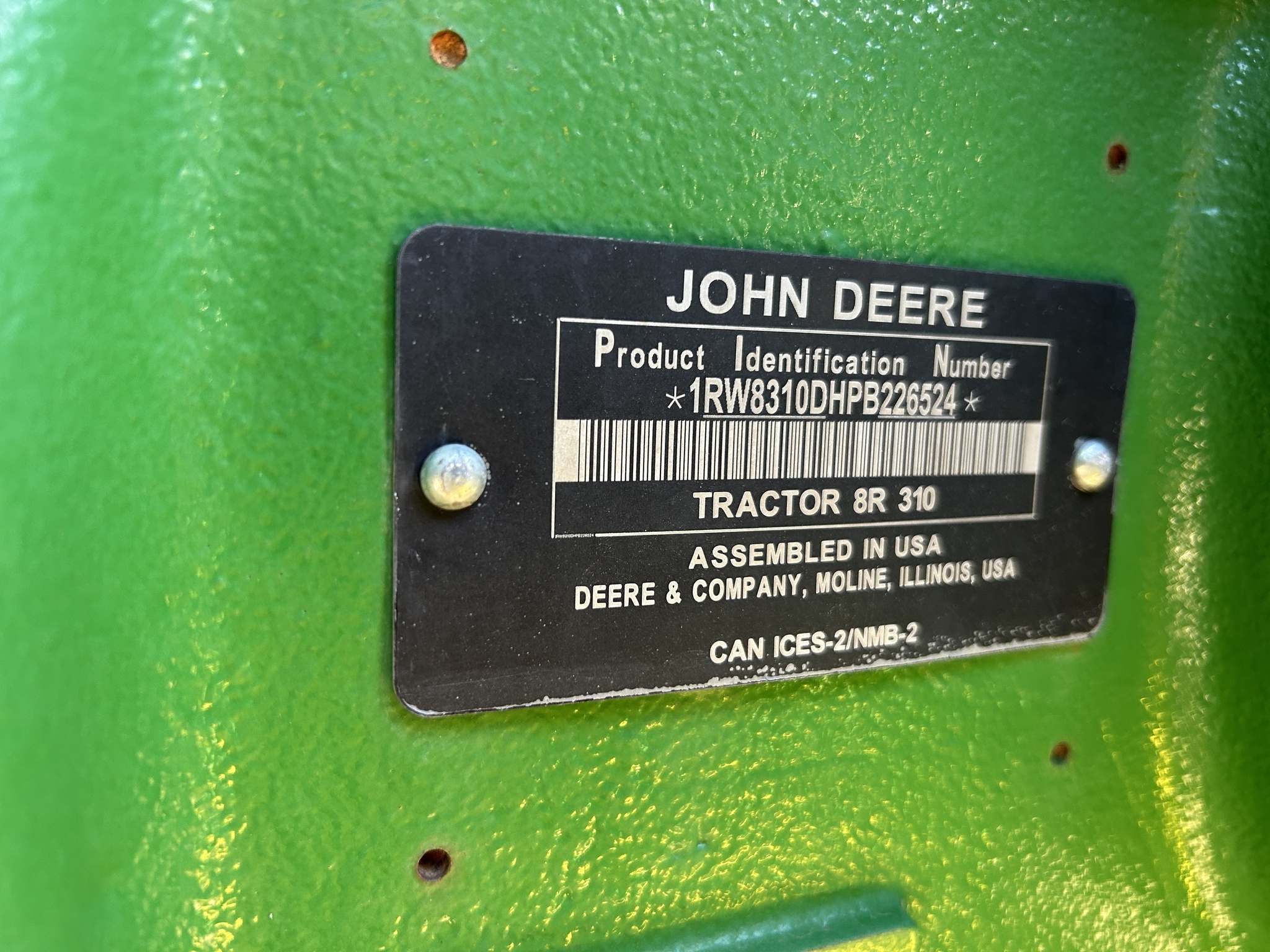 2023 John Deere 8R 310 Tractor
