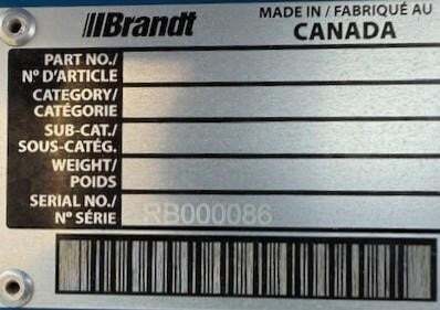 2024 Brandt 1547LP+ Augers and Conveyor