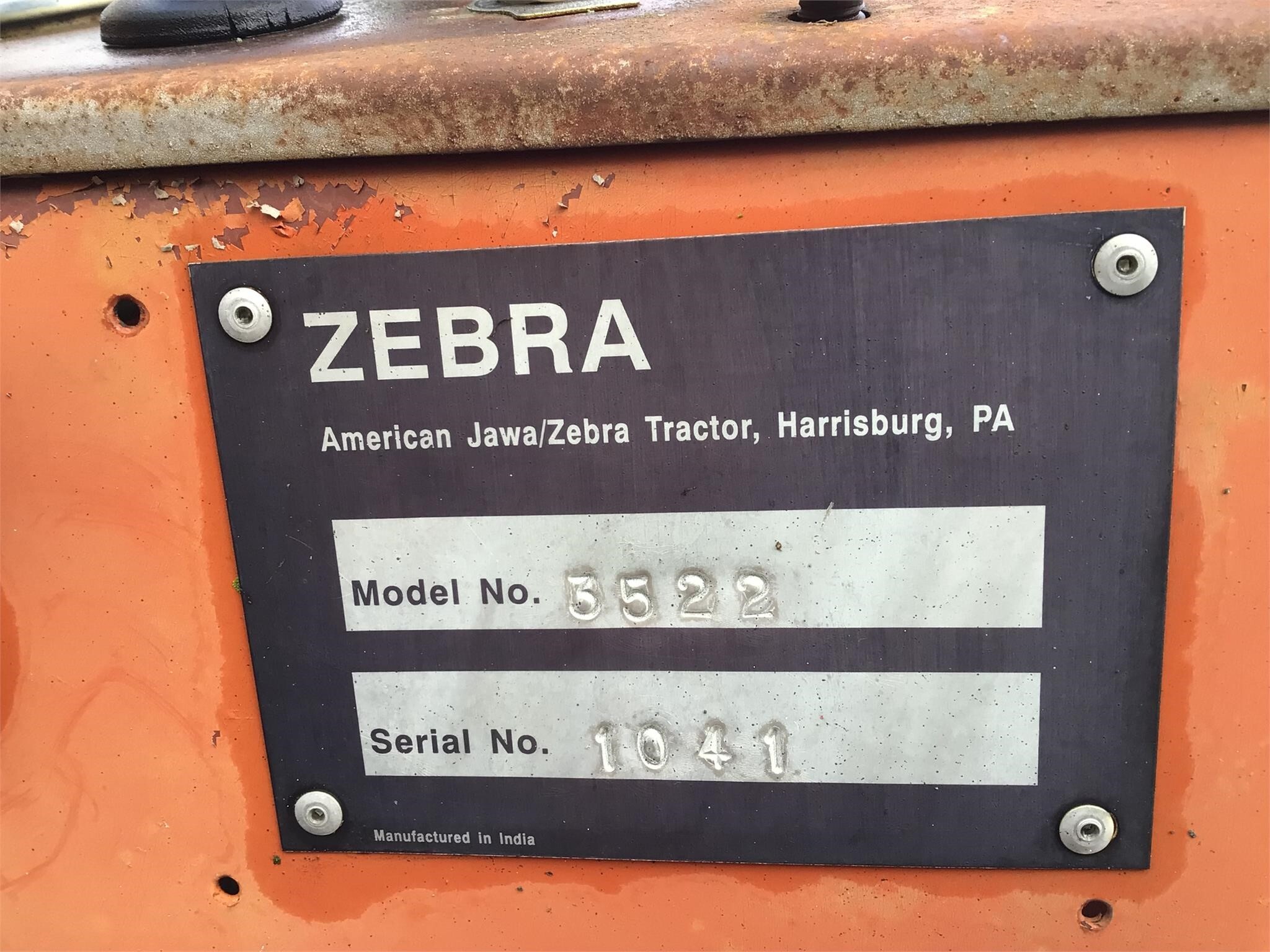  ZEBRA 3522 Tractor