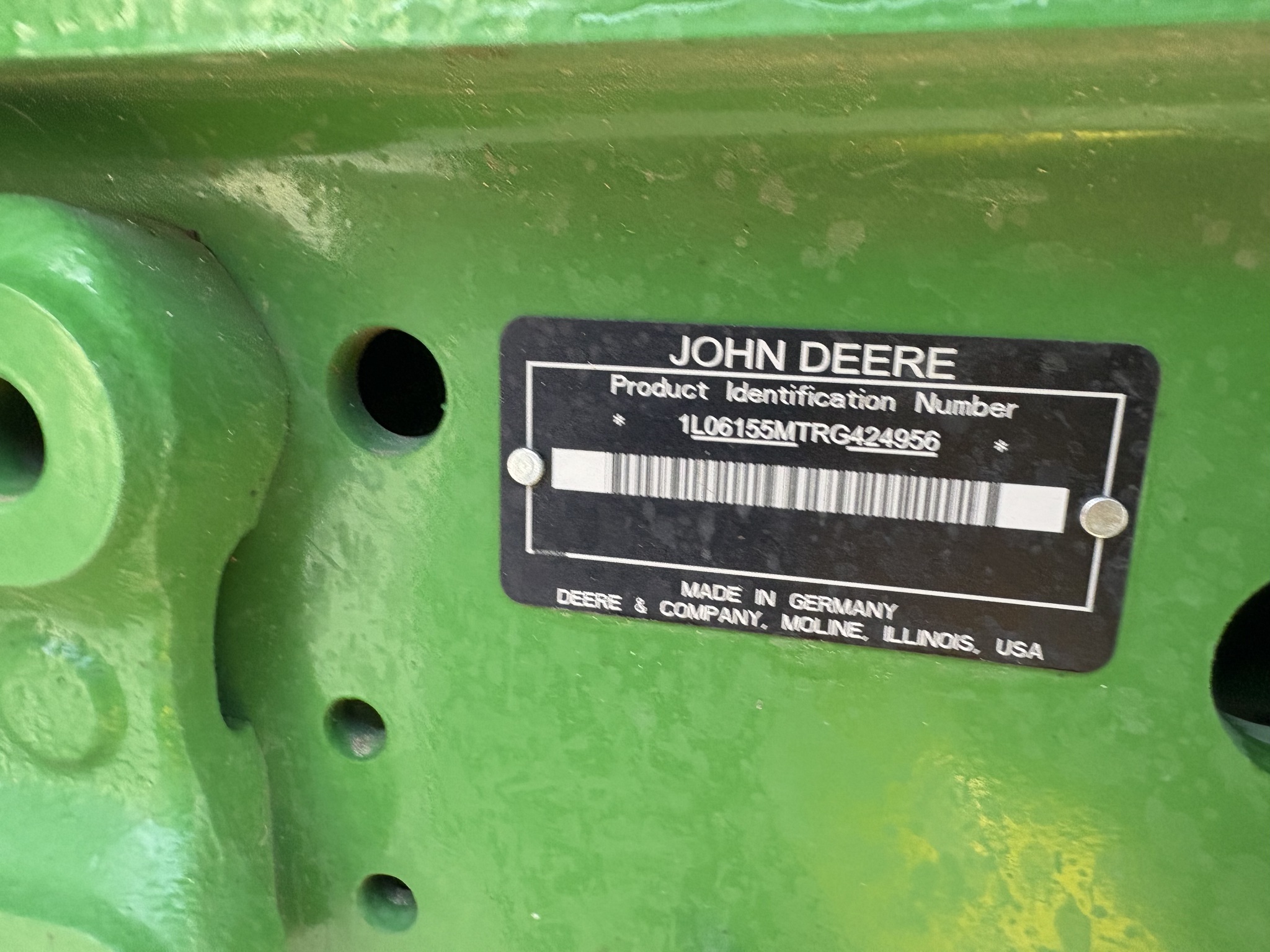 2024 John Deere 6155M Tractor