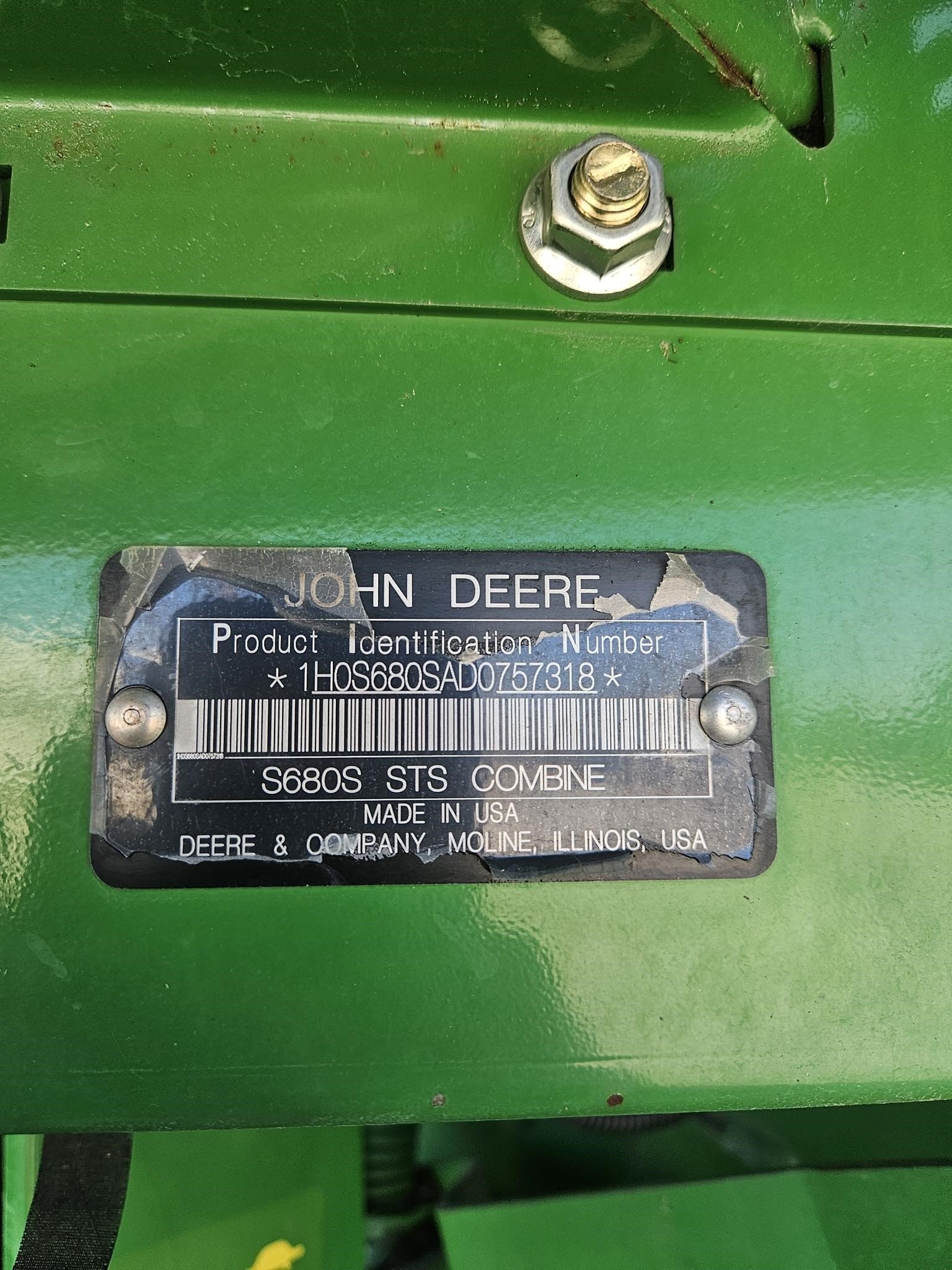 2014 John Deere S680 Combine