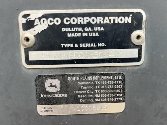 2010 AGCO 2190 Big Square Baler