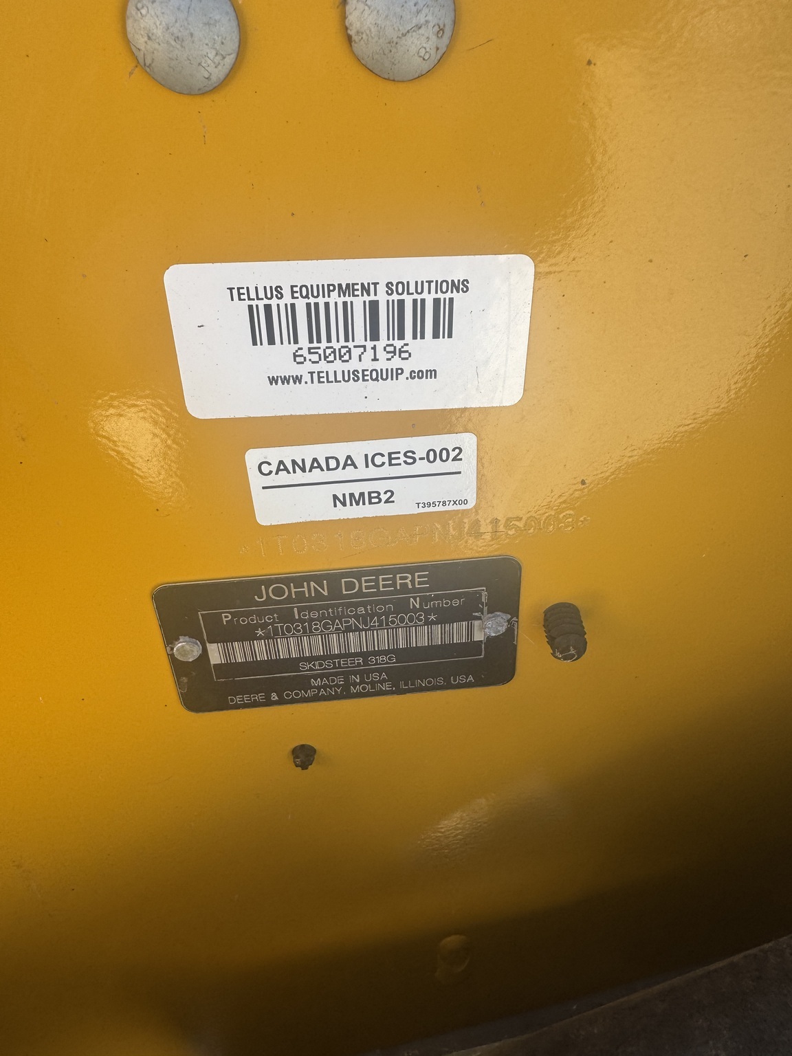 2021 Deere 318G Skid Steer