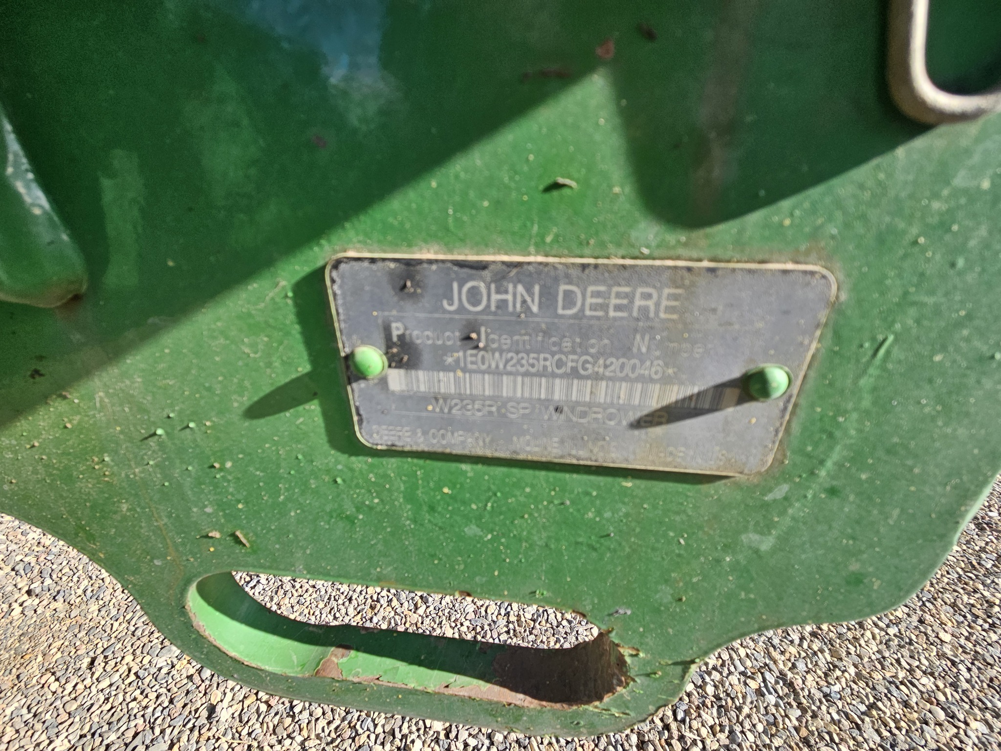 2015 John Deere W235 Self-Propelled Windrowers and Swather