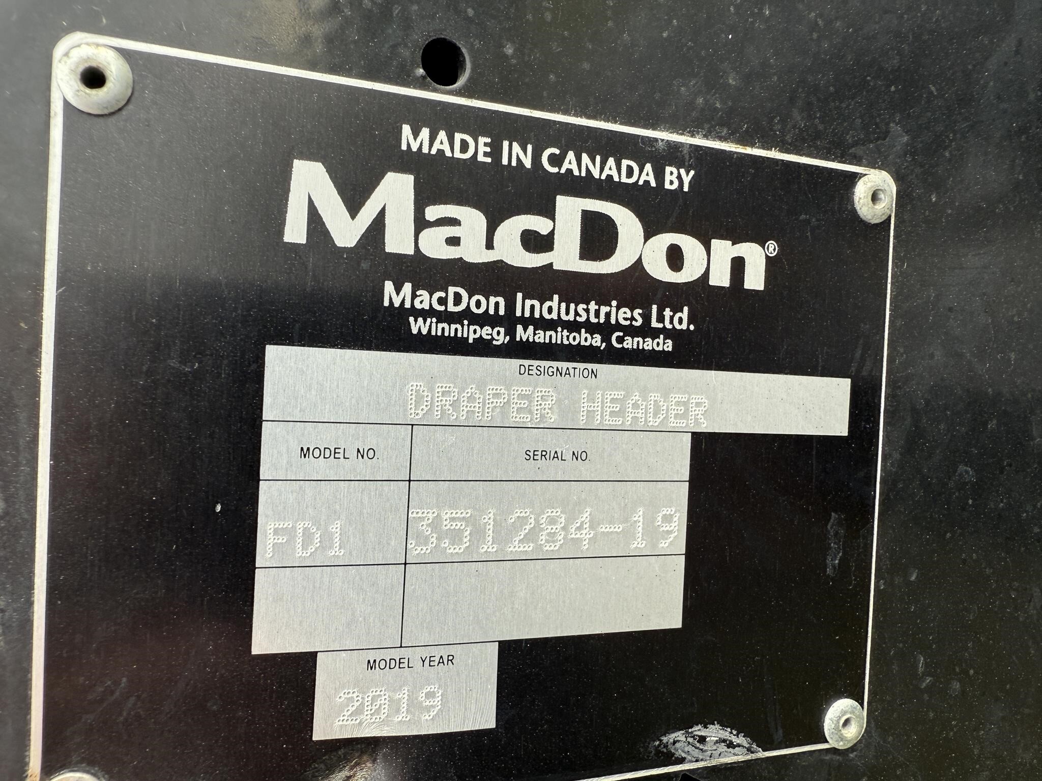 2019 MacDon FD140 Platform