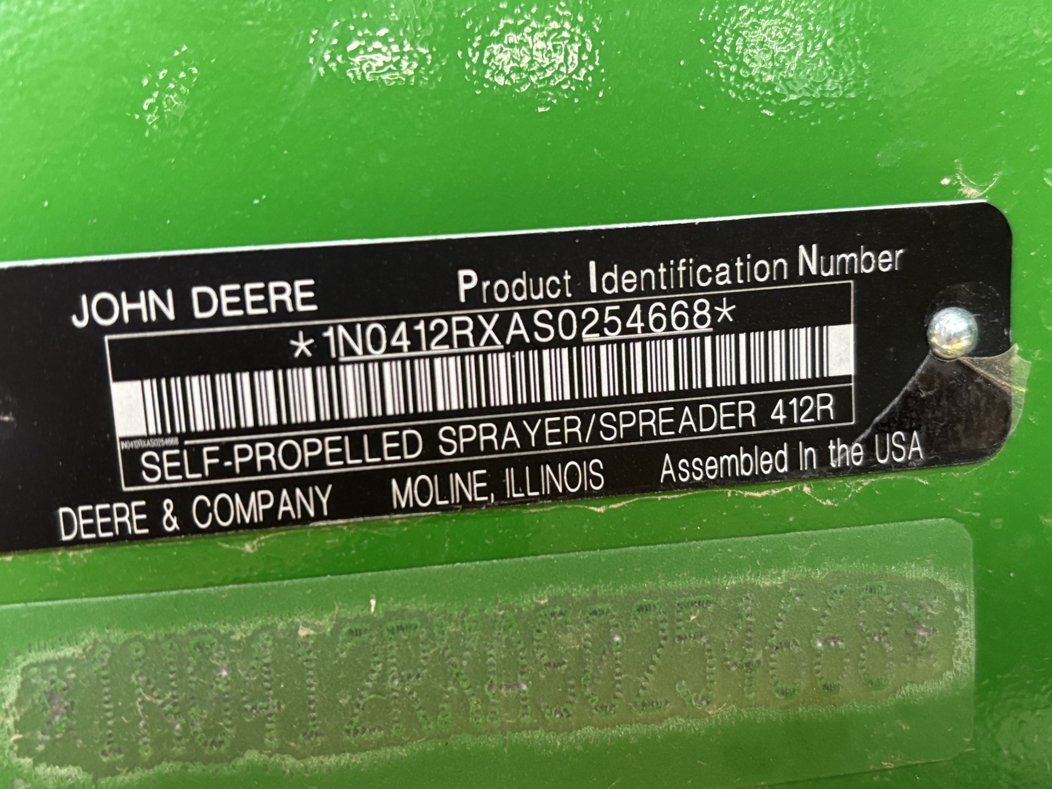 2025 John Deere 412R Self-Propelled Sprayer