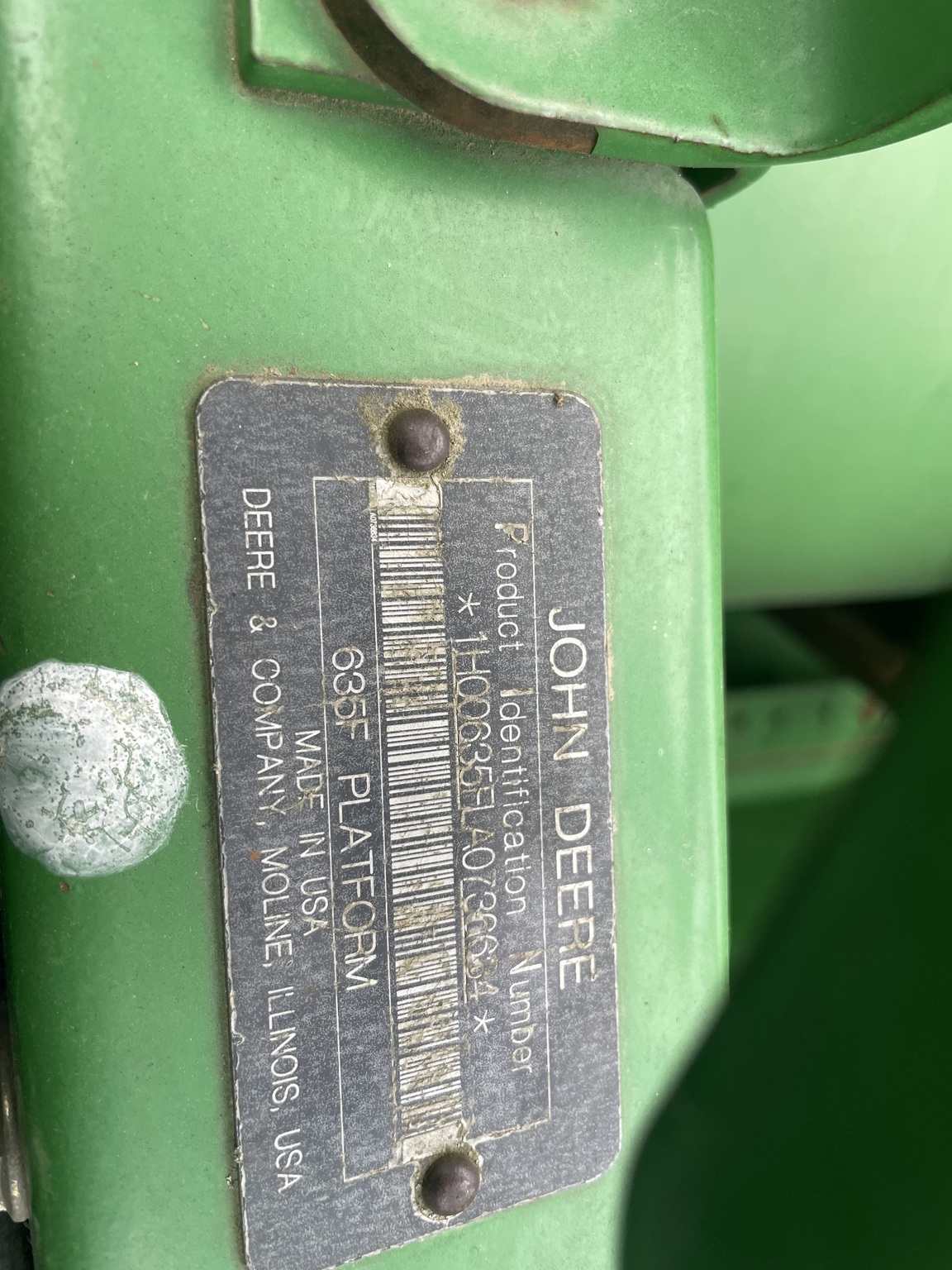 2010 John Deere 635F Platform