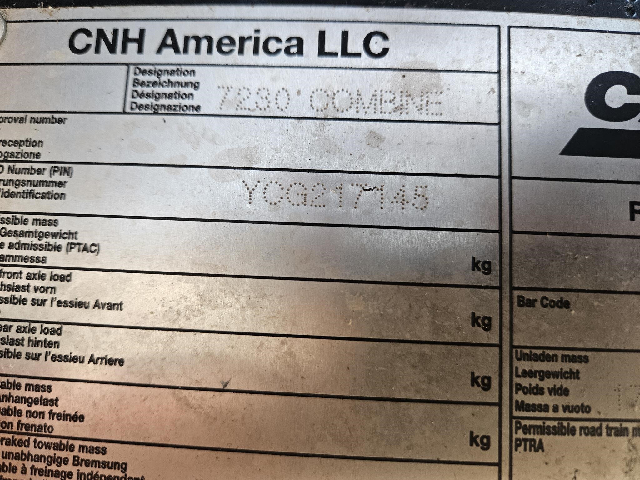 2012 Case IH 7230 Combine