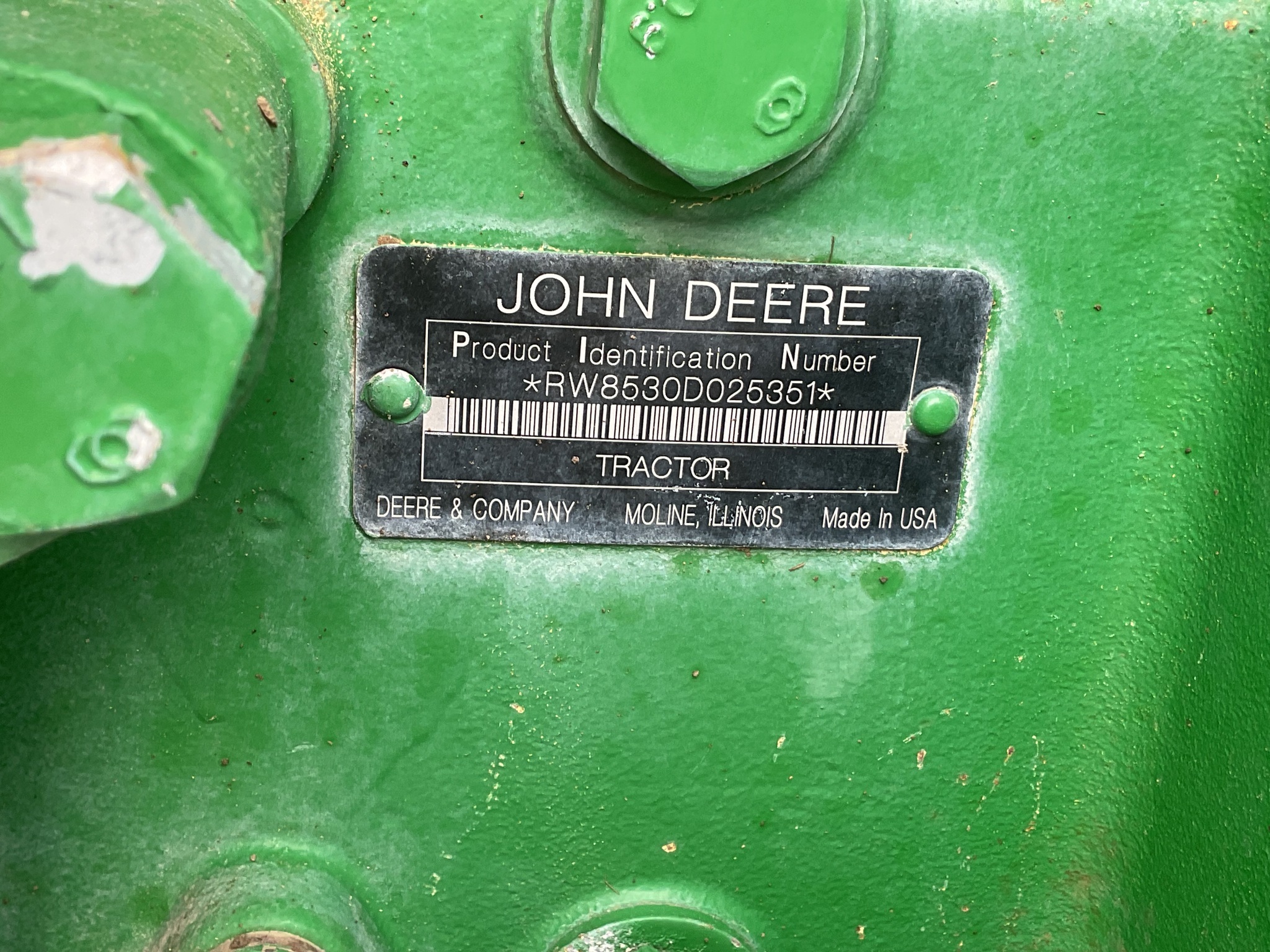 2008 John Deere 8530 Tractor