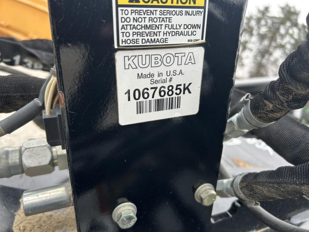 2023 Kubota SR2772 Loader and Skid Steer Attachment