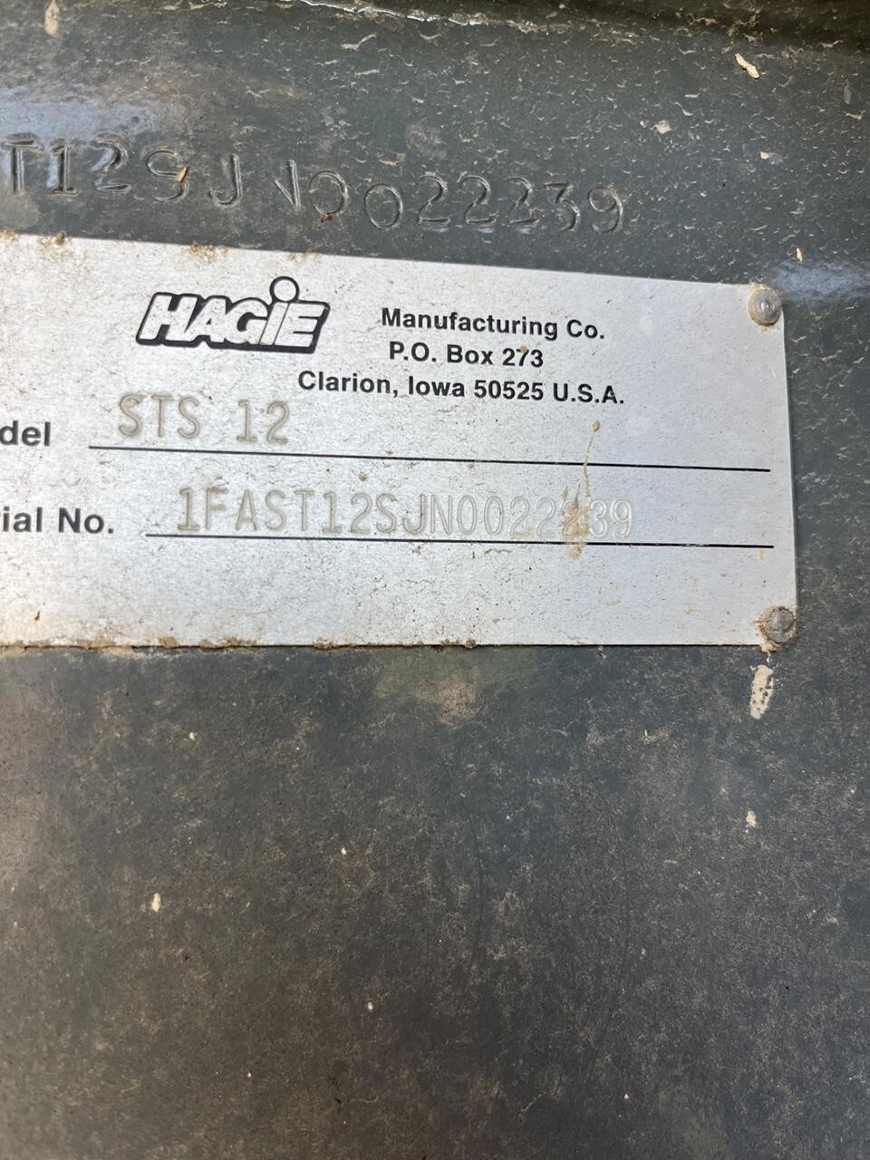 2022 Hagie STS12 Self-Propelled Sprayer